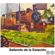 Saliendo de la Estacin - Obra de Emili Aparici